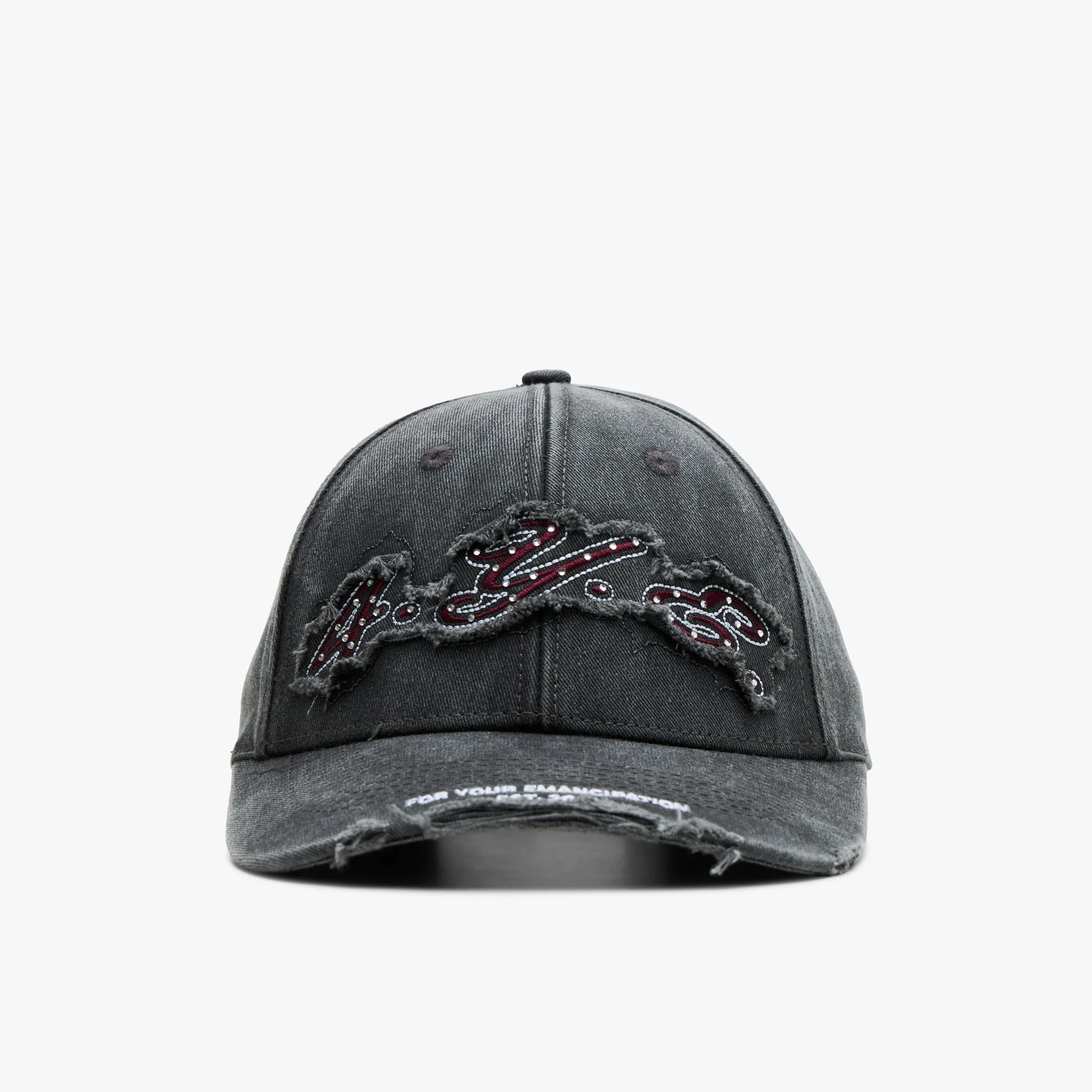 4YE Faded Rhinestone Lo Pro Hat / Faded Black - Image 5