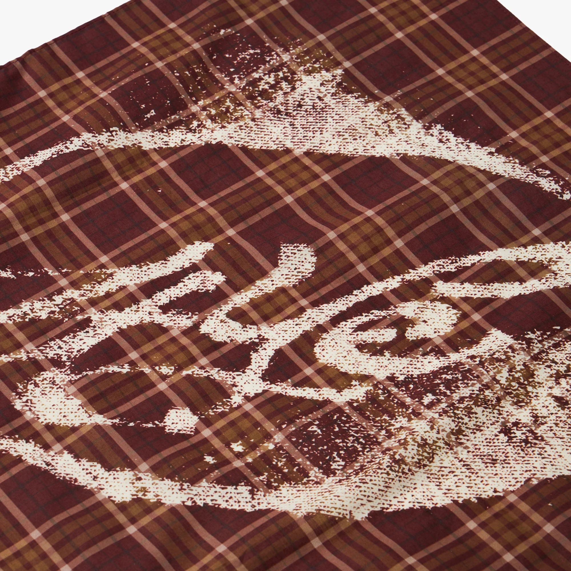 4YE Signature Bandana Scarf Brown / Khaki Green - Gold - Image 4