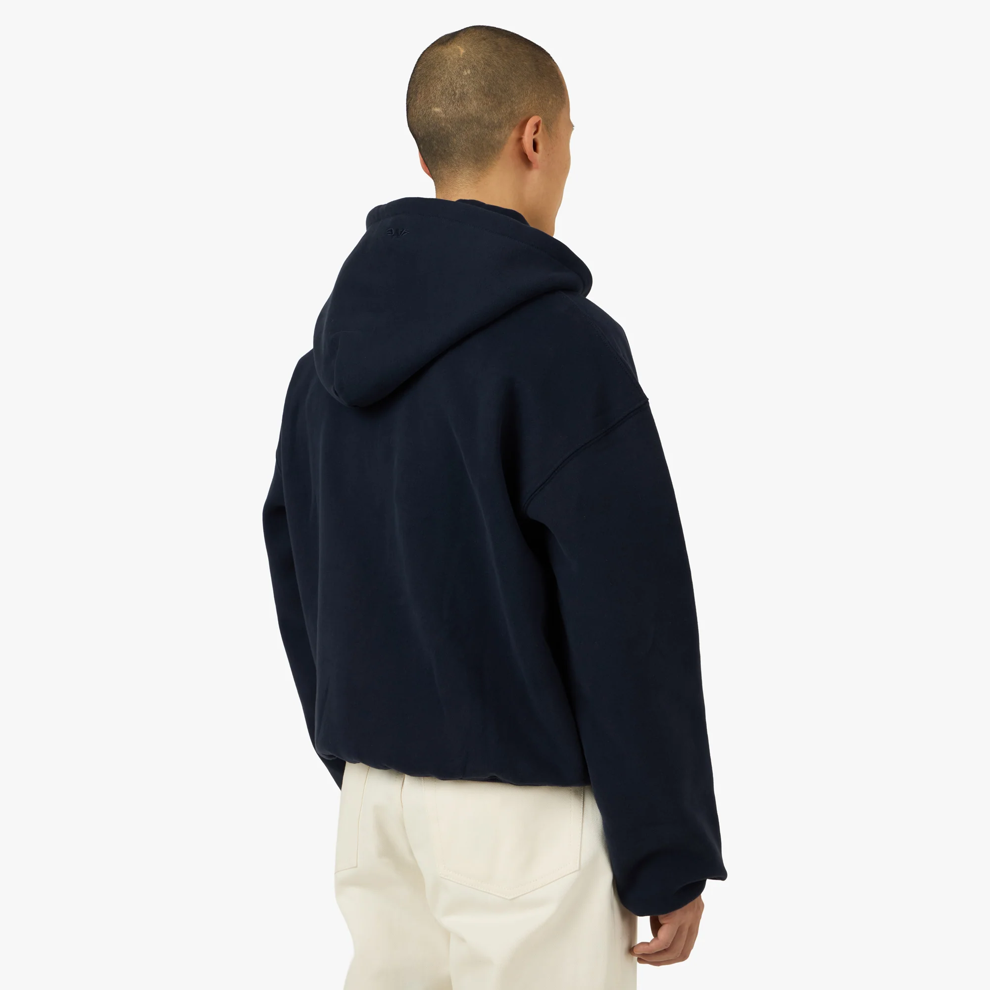 4YE Signature Rhinestone Hoodie Navy - Image 3