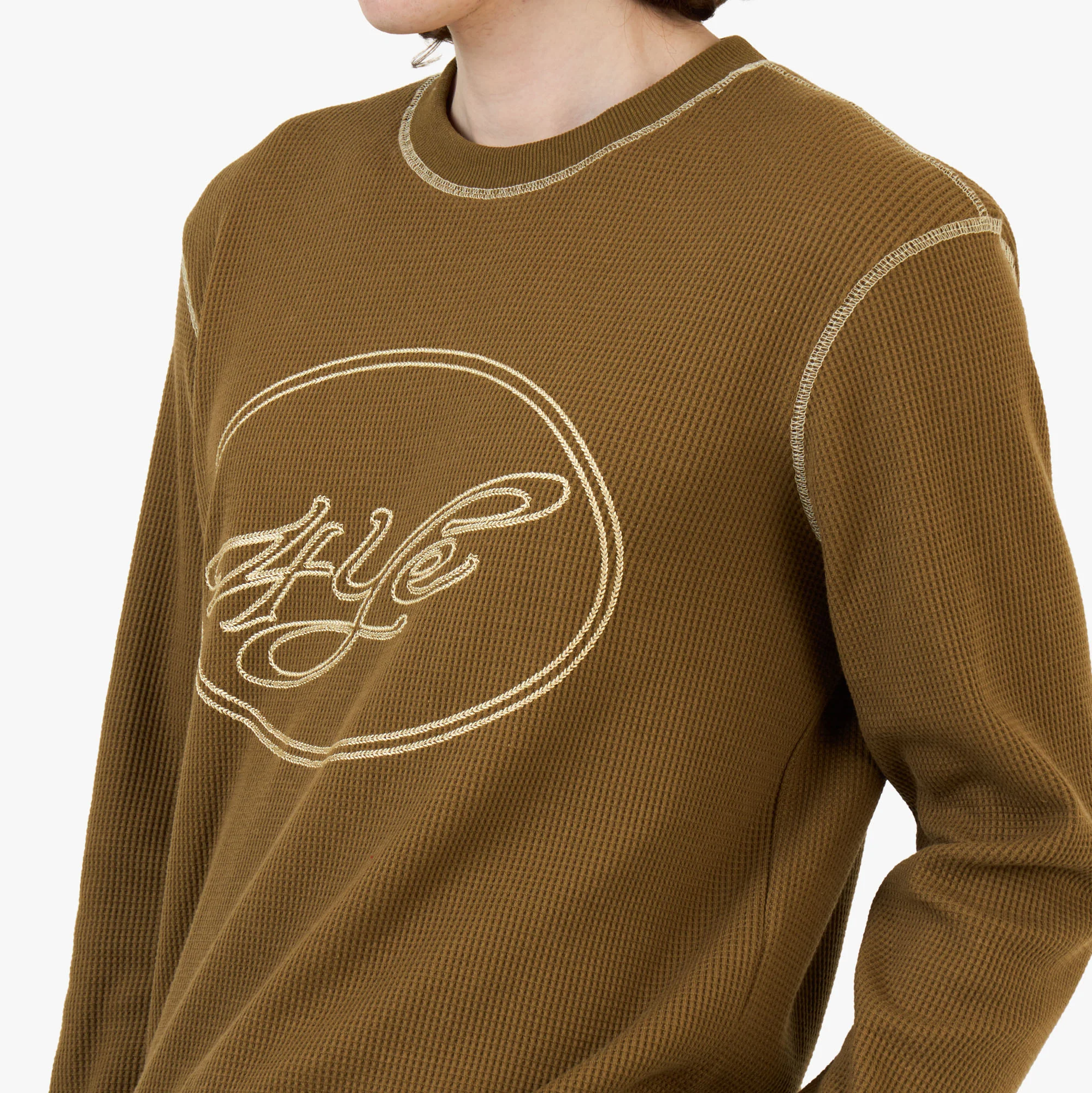 4YE Signature Waffle Top Brown / Cream - Image 4