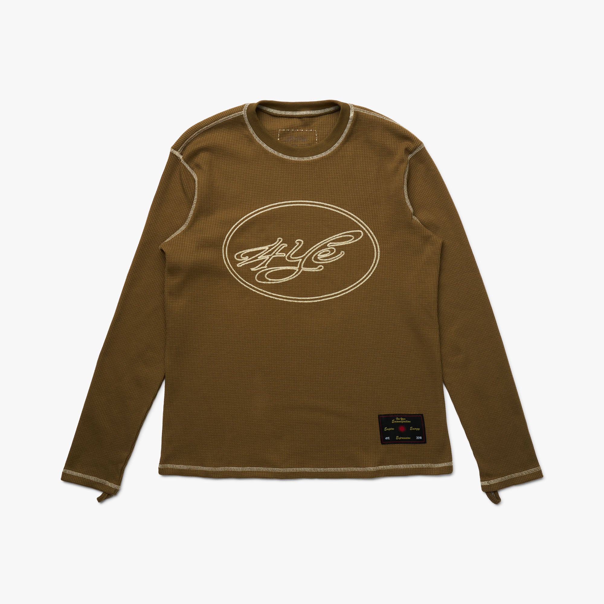 4YE Signature Waffle Top Brown / Cream - Image 8