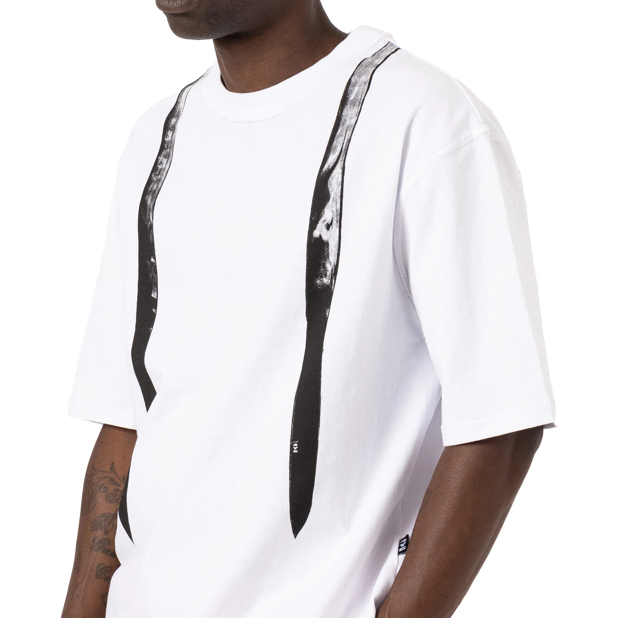 4YE Trompe L'Oeil Durag Tee / White - Image 4