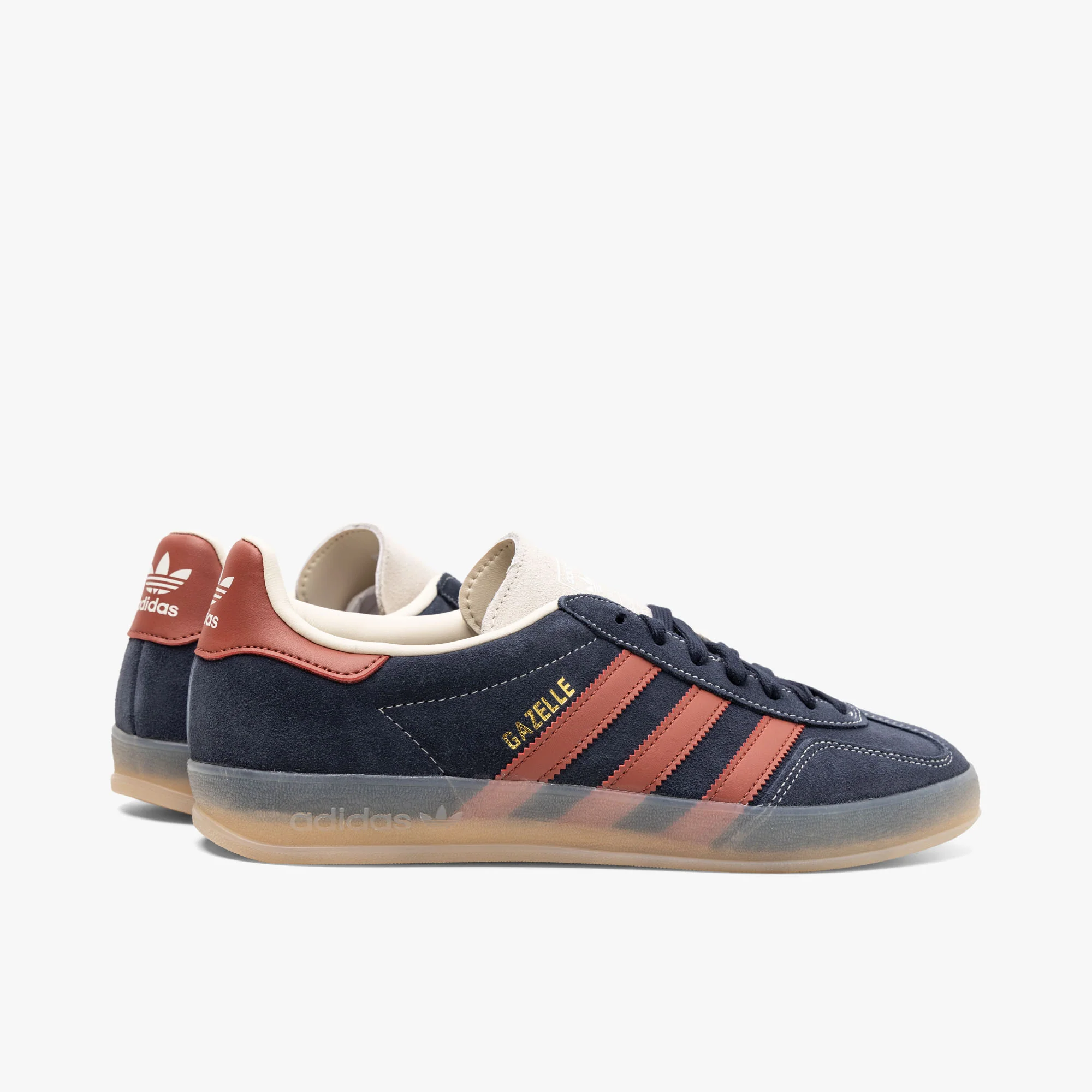 adidas Originals Gazelle Indoor Legend Ink / Preloved Ruby - Wonder White - Image 4