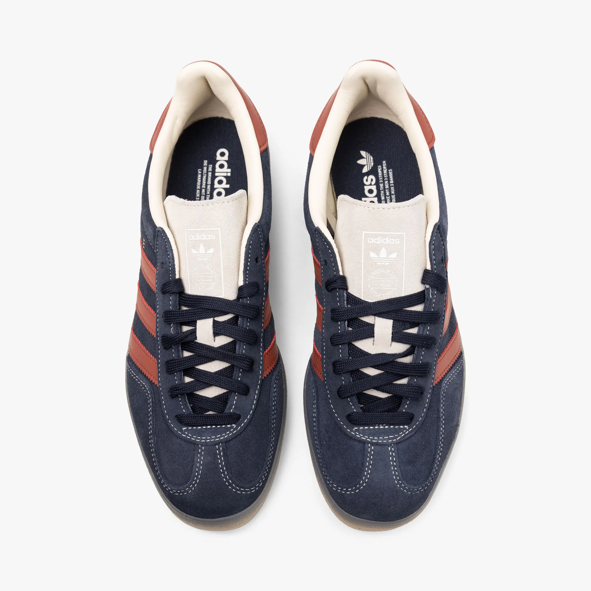 adidas Originals Gazelle Indoor Legend Ink / Preloved Ruby - Wonder White - Image 5