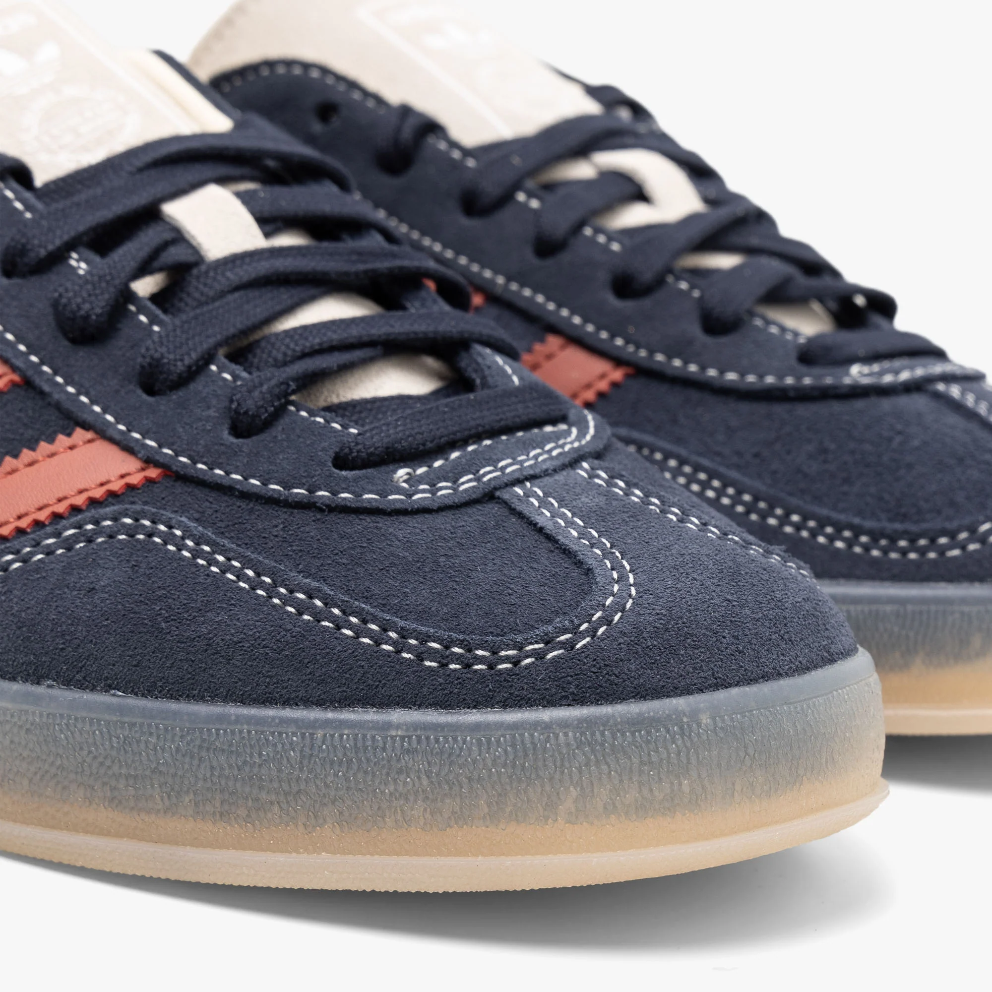 adidas Originals Gazelle Indoor Legend Ink / Preloved Ruby - Wonder White - Image 6