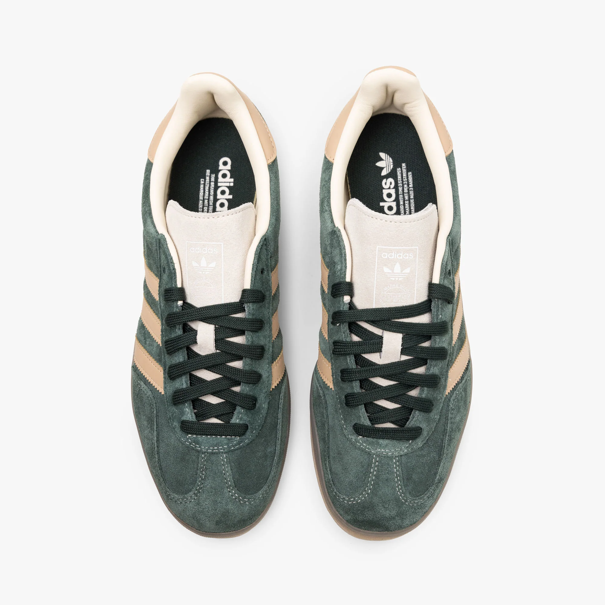 adidas Originals Gazelle Indoor Shadow Green / Warm Sandstone - Wonder White - Image 5