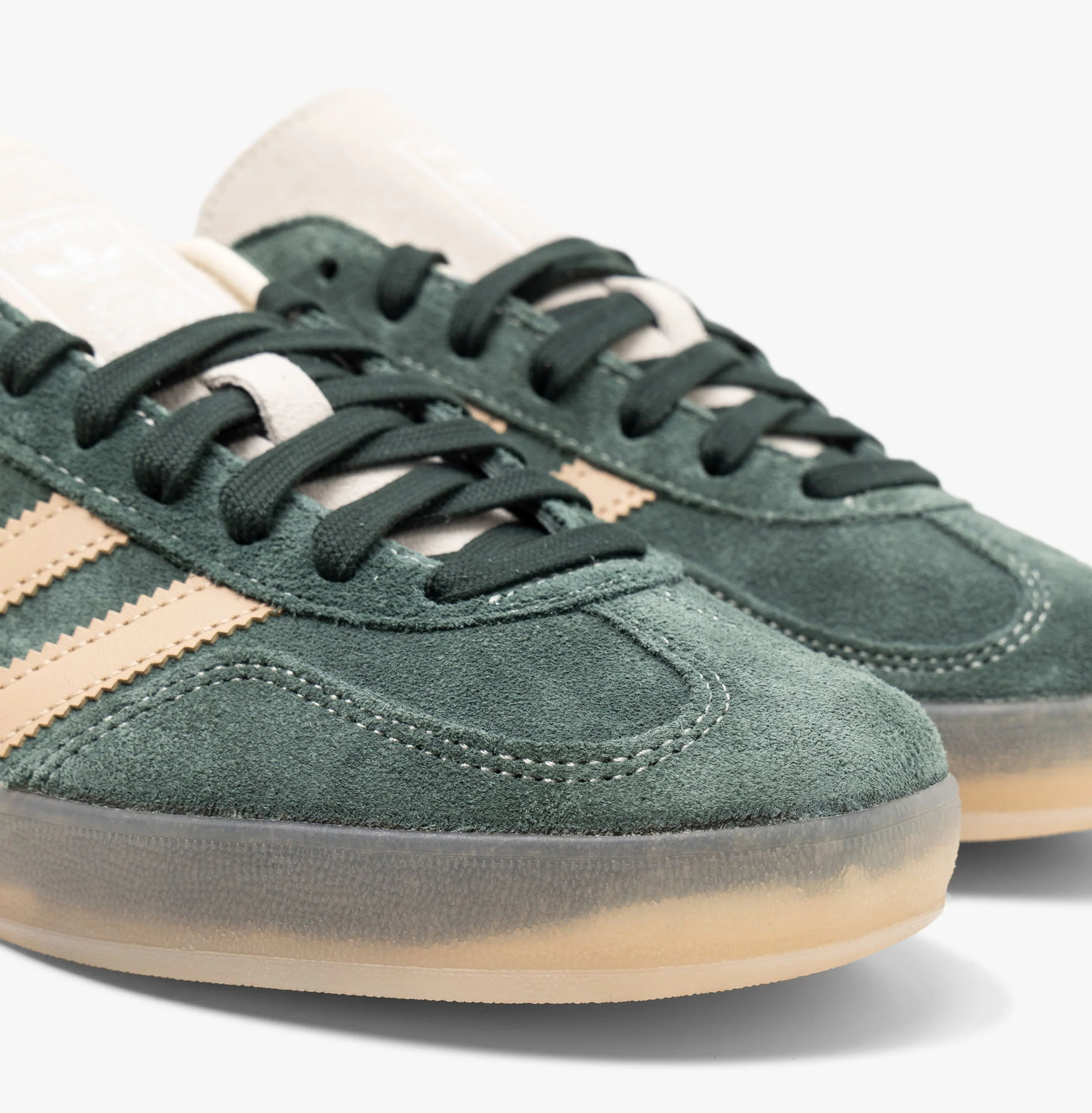 adidas Originals Gazelle Indoor Shadow Green / Warm Sandstone - Wonder White - Image 6