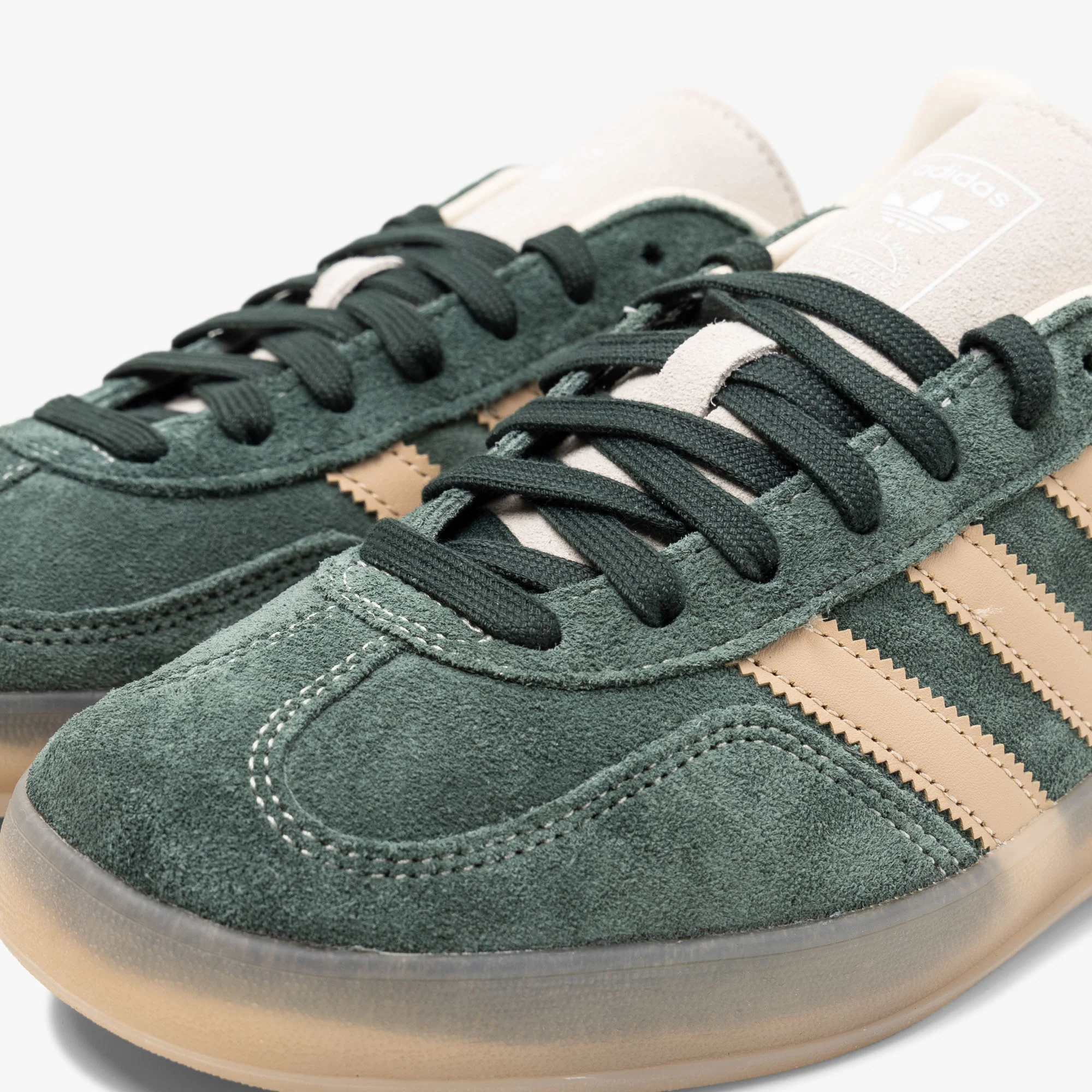 adidas Originals Gazelle Indoor Shadow Green / Warm Sandstone - Wonder White - Image 7