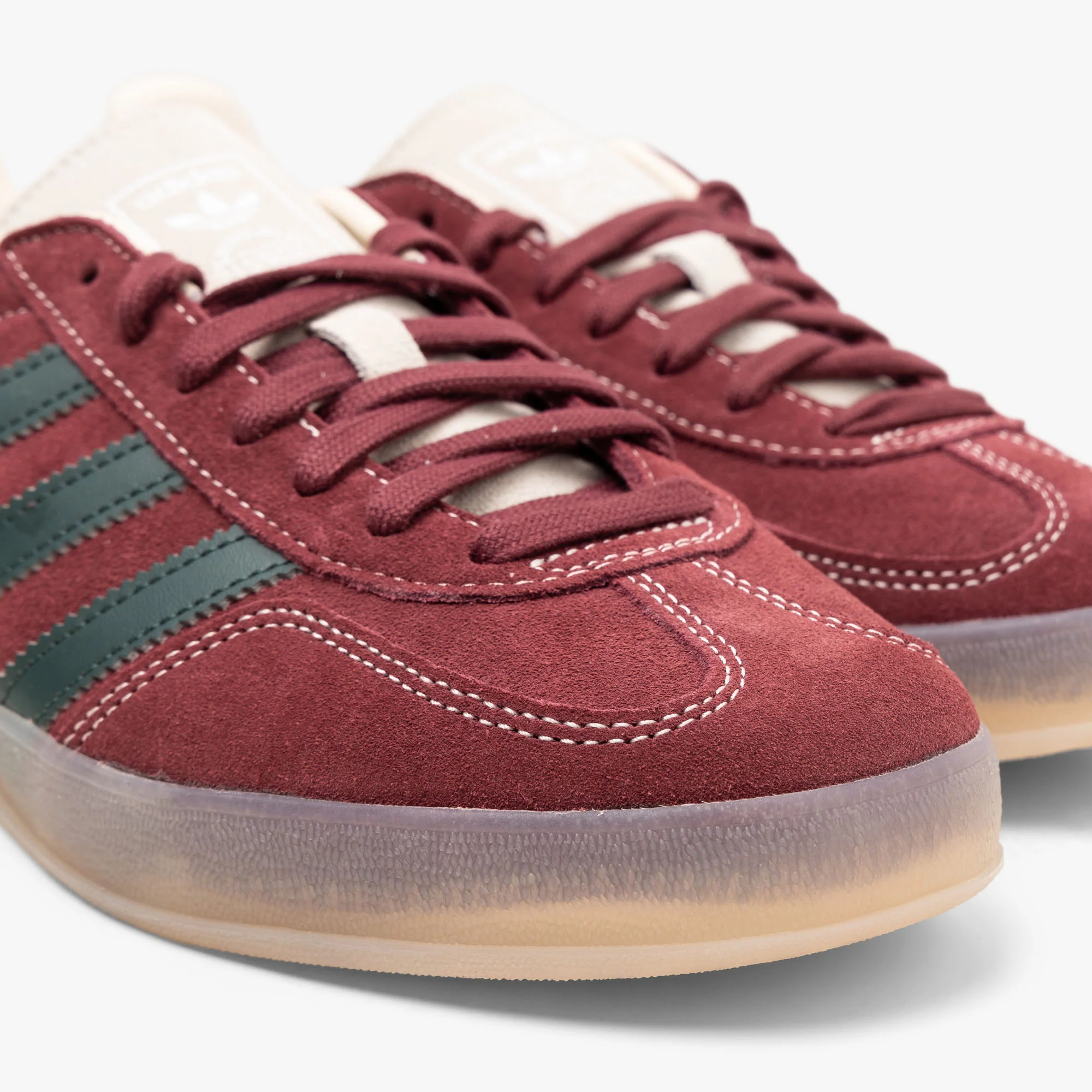 adidas Originals Gazelle Indoor Shadow Red / Shadow Green - Wonder White - Image 6