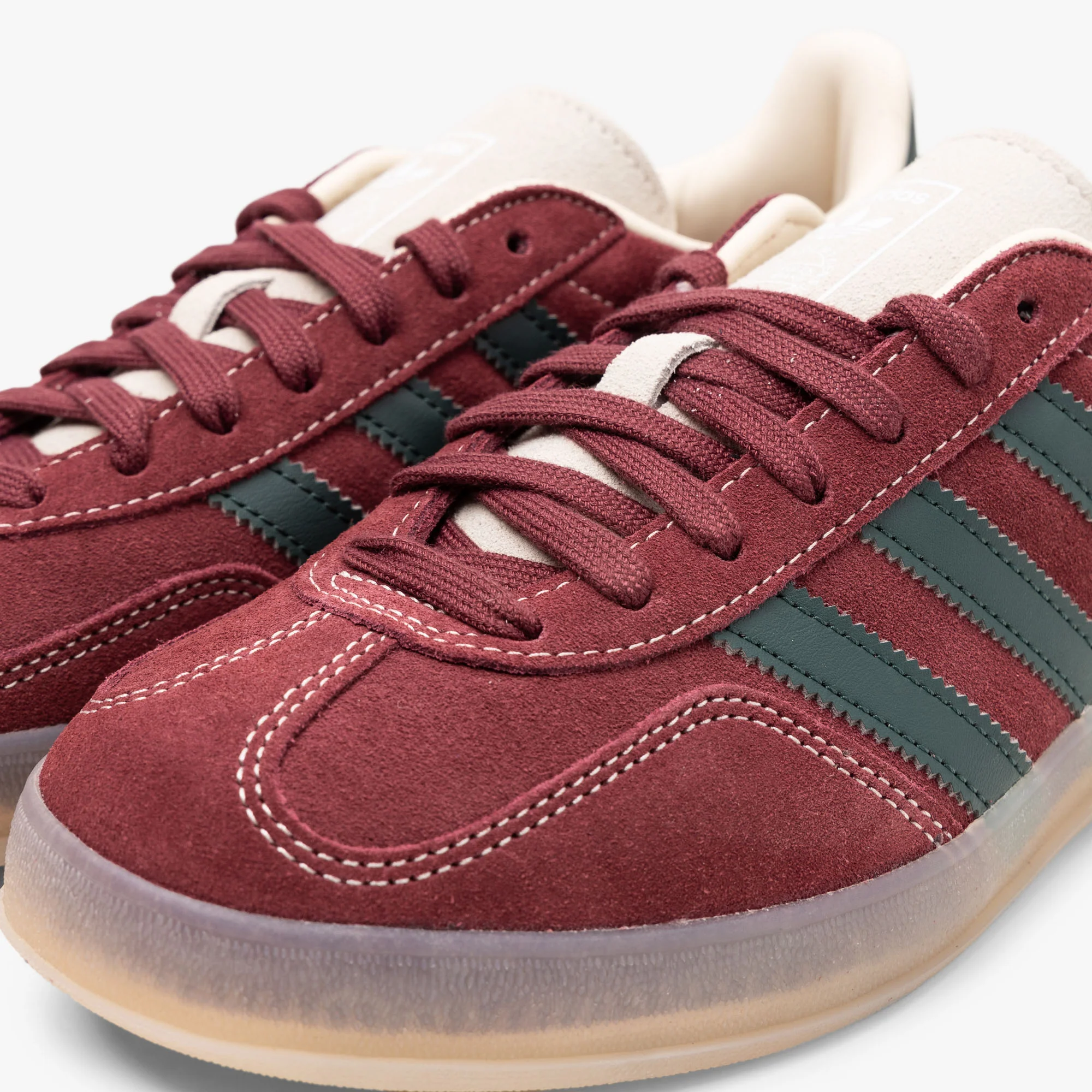 adidas Originals Gazelle Indoor Shadow Red / Shadow Green - Wonder White - Image 7