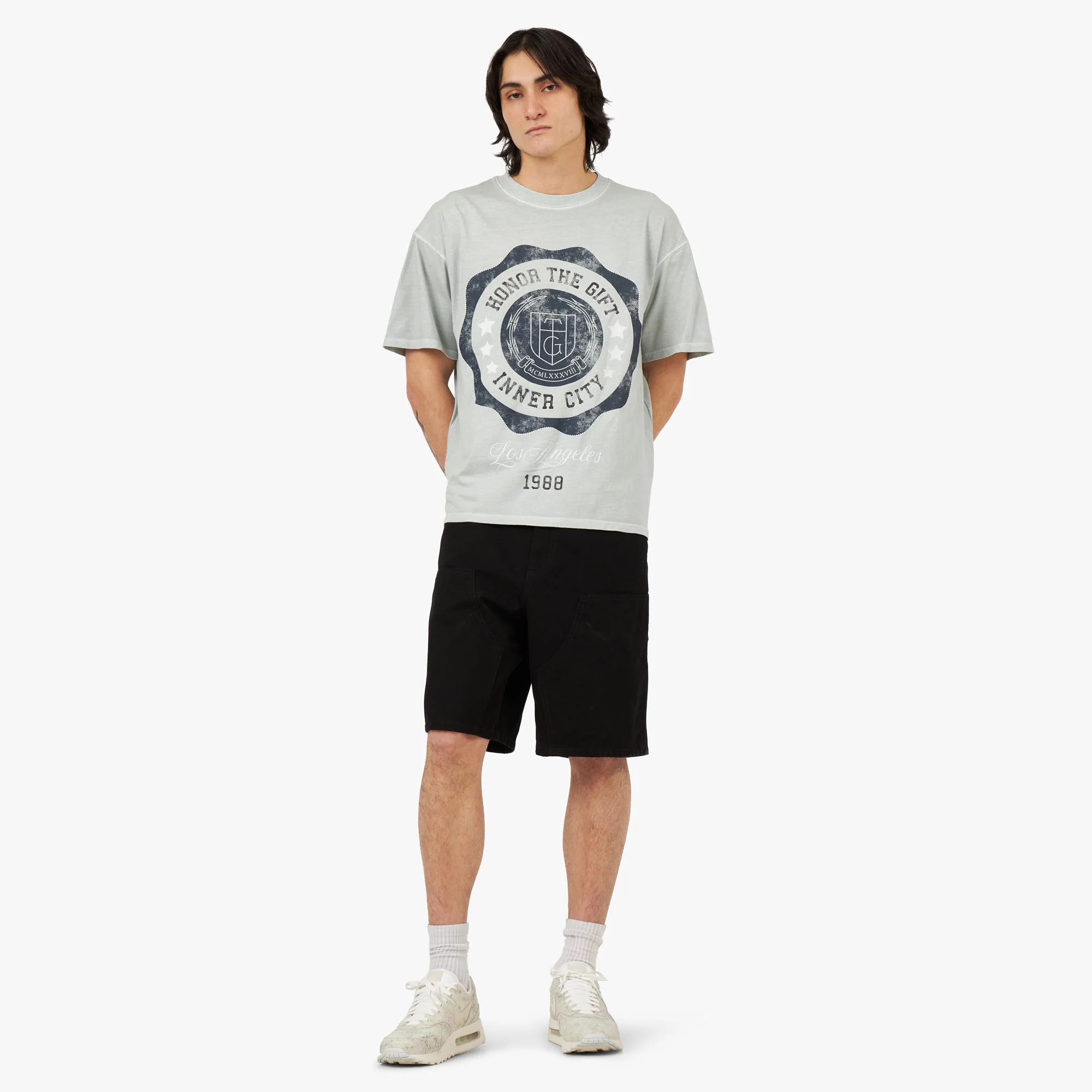 Honor The Gift HTG Seal Logo T-Shirt / Stone - Image 6