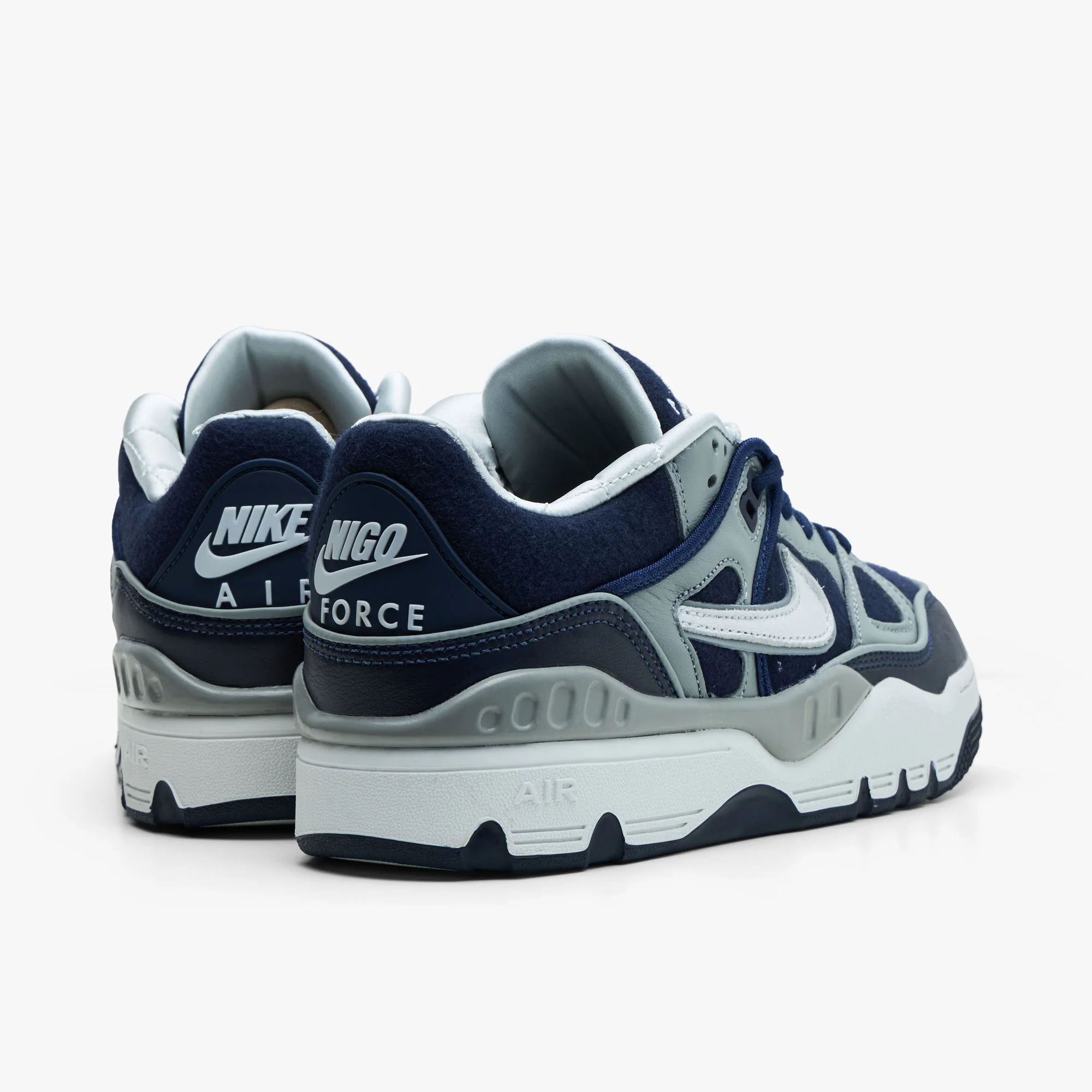 Nike x NIGO Air Force 3 Low SP Midnight Navy / Off White - Grey - Image 4