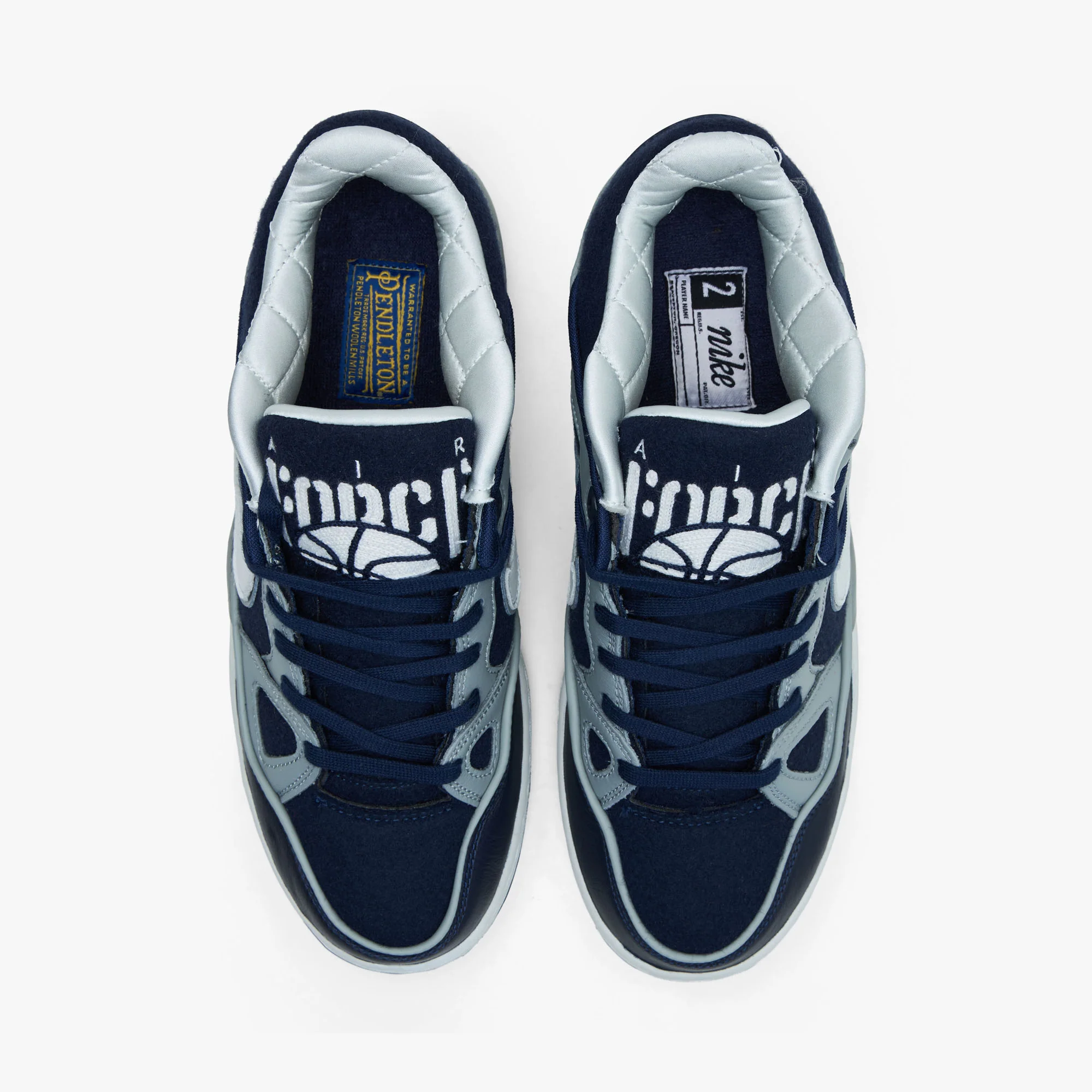 Nike x NIGO Air Force 3 Low SP Midnight Navy / Off White - Grey - Image 5