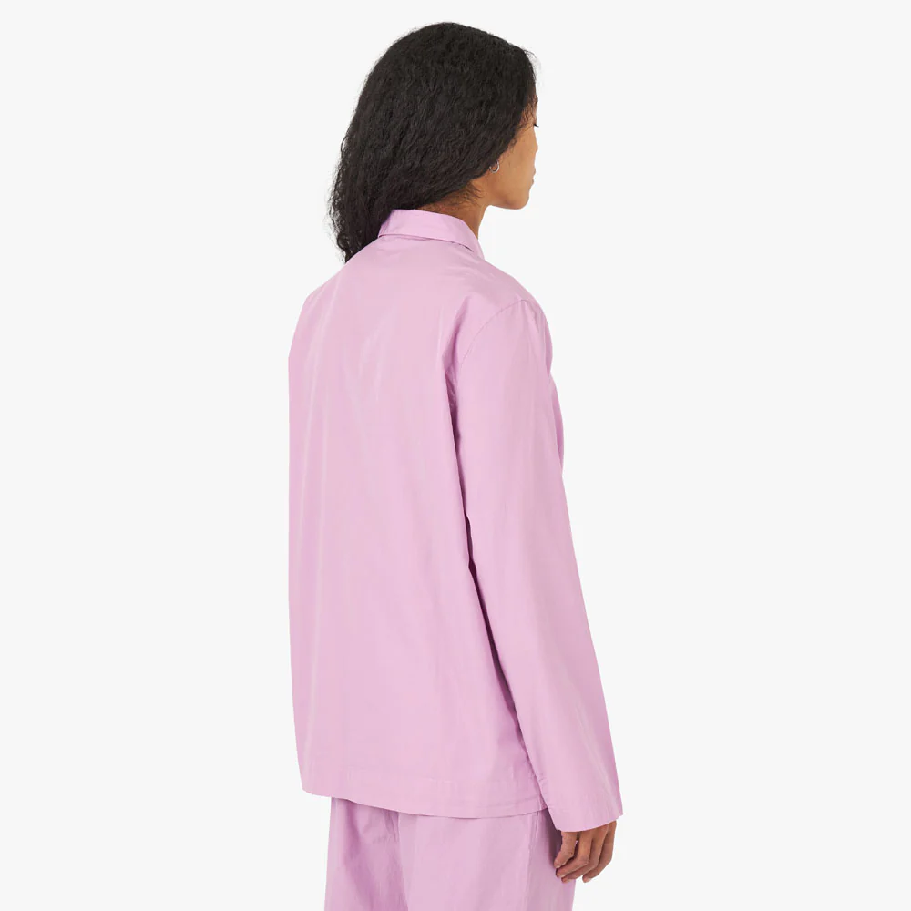 Tekla Poplin Long Sleeve Shirt / Purple Pink - Image 3