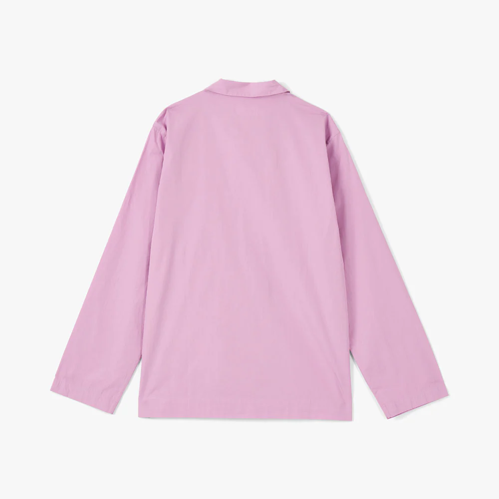 Tekla Poplin Long Sleeve Shirt / Purple Pink - Image 5
