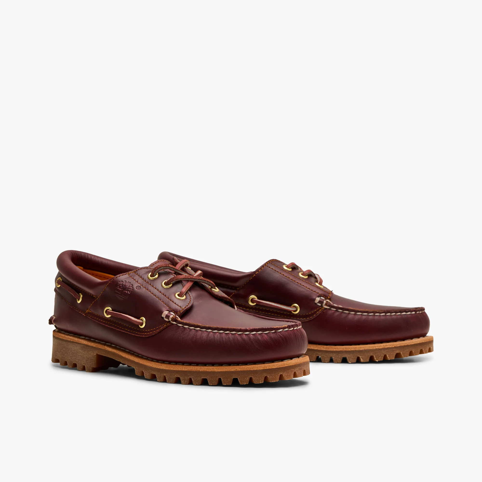 Timberland Authentic 3-Eye Boat Shoe / Burgundy Full Grain - Image 3