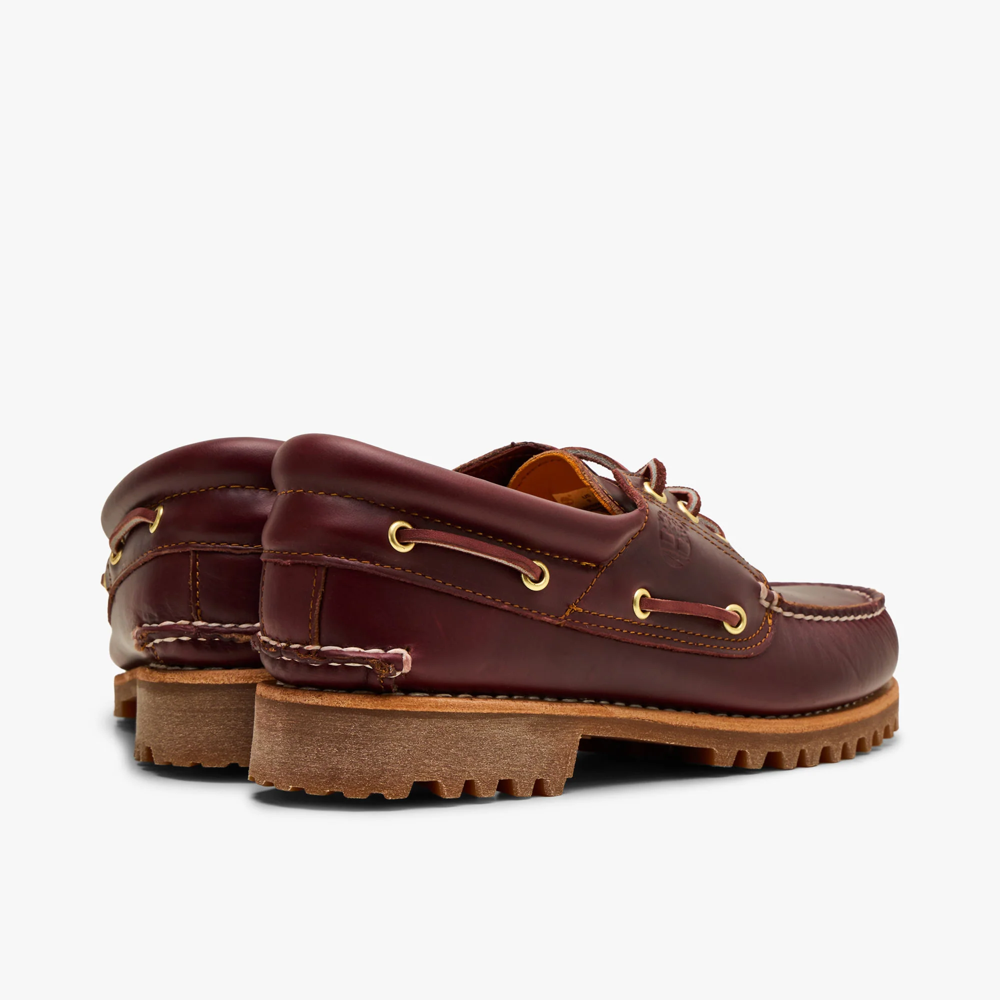Timberland Authentic 3-Eye Boat Shoe / Burgundy Full Grain - Image 4