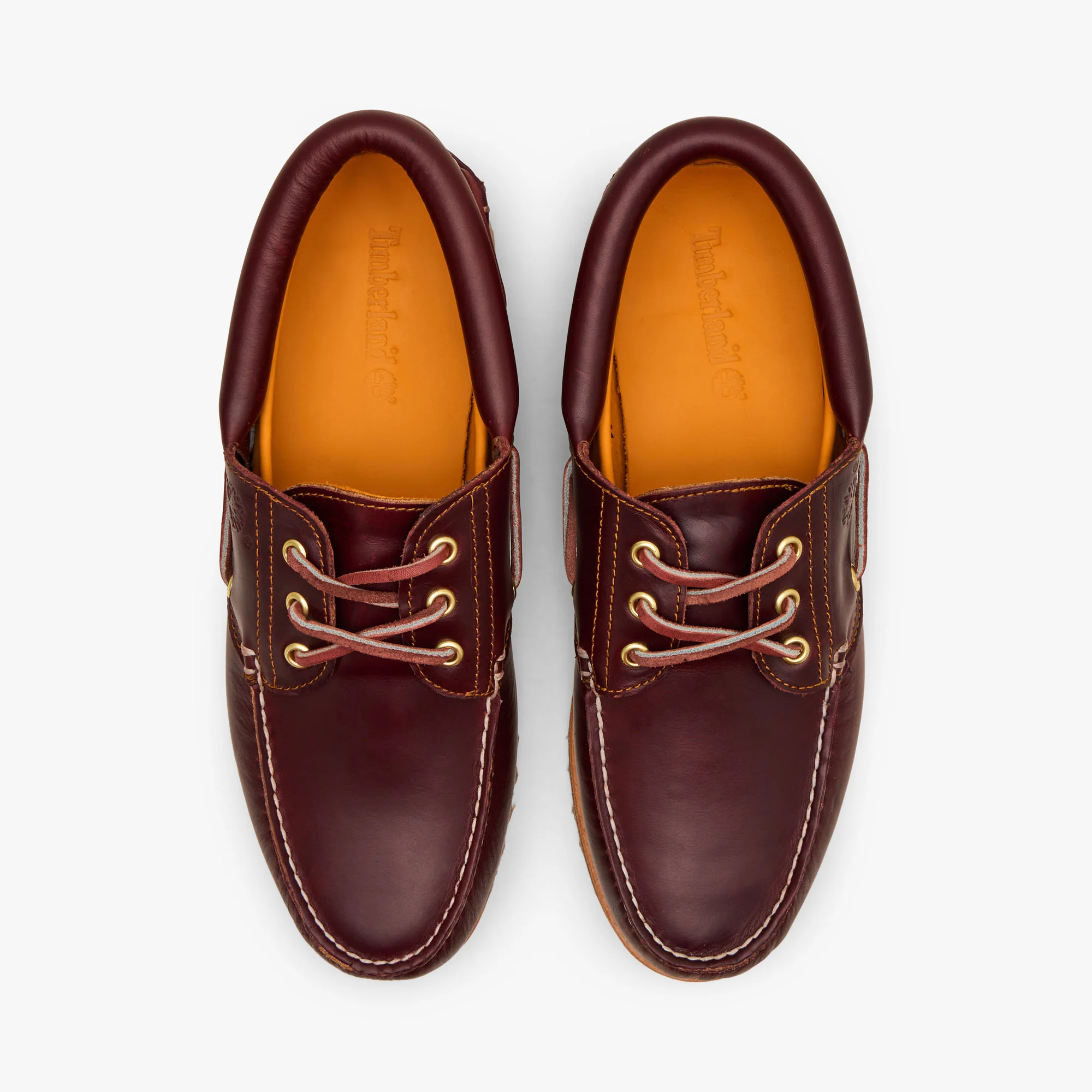 Timberland Authentic 3-Eye Boat Shoe / Burgundy Full Grain - Image 5
