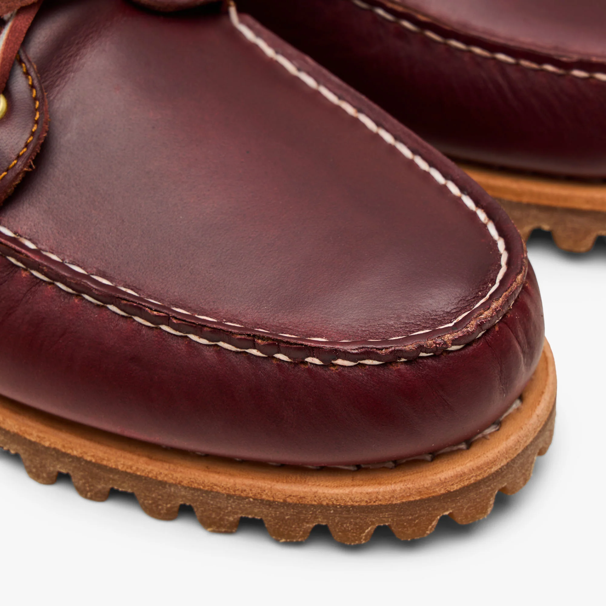 Timberland Authentic 3-Eye Boat Shoe / Burgundy Full Grain - Image 6